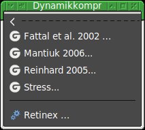Abbildung 10: HDR-Funktionen finden Sie nun im Men&uuml; <span class="ui-element">Farben</span> unter <span class="ui-element">Dynamikkompression</span>.