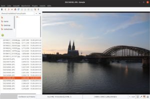 Abbildung 1: Starten Sie Geeqie aus einem Terminal heraus, zeigt Ihnen das Programm automatisch die Fotos aus dem aktuellen Verzeichnis an.