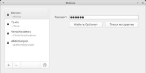 Abbildung 2: Cryptomator verwaltet auch mehrere Tresore zugleich.