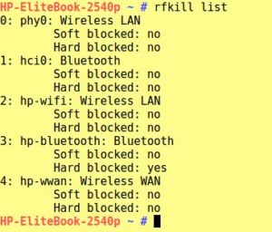 Abbildung 2: Der Grundzustand der WWAN-Karte lässt sich mit Linux-Bordmitteln feststellen.