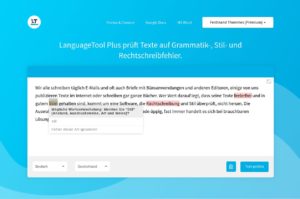 Abbildung 3: Die einfach gehaltene Web-App erlaubt das Pr&uuml;fen von Texten in aktuell 27&nbsp;Sprachen, bei denen sie zum Teil auch nationale Auspr&auml;gungen ber&uuml;cksichtigt.