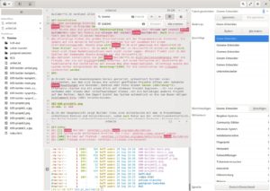 Abbildung 5: Nicht nur f&uuml;r Programmierer n&uuml;tzlich: Der Builder macht auch als Editor f&uuml;r simple Textdateien oder Dokumente im Markdown-Format eine gute Figur. Dieser Artikel entstand beispielsweise komplett im Builder.