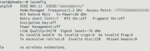 Abbildung 6: Das vom Ubuntu-System erkannte WLAN-Ger&auml;t meldet lediglich eine maximale Bitrate von 6&nbsp;Mbit/s. In der Praxis &uuml;bertr&auml;gt das WLAN-Modul dann allerdings doch Daten mit bis zu 240&nbsp;Mbit/s.