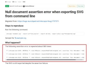 Abbildung 8: Mit Bugreports, die au&szlig;er der Beschreibung eines Problems auch noch die Fehlerausgabe mitliefern, k&ouml;nnen die Entwickler der Software deutlich mehr anfangen.