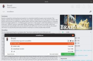 Abbildung 4: Nach der Konfiguration eines API-Schl&uuml;ssels f&uuml;r die IGDB zeigt Gamehub auch ausf&uuml;hrliche Informationen zu den Spielen an. F&uuml;r die Installation der meisten Titel gen&uuml;gen ein paar Mausklicks.