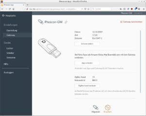 Abbildung 8: Im Bedarfsfall konfigurieren Sie das Gateway um.
