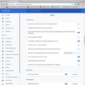 Abbildung 2: Die Konfiguration des Browsers umfasst zahlreiche Parameter. So lässt sich Slimjet bis ins kleinste Detail an die eigenen Bedürfnisse anpassen.