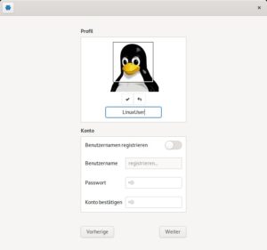 Abbildung 2: Wer m&ouml;chte, bleibt bei Jami komplett anonym. Die Option <span class="ui-element">Benutzernamen registrieren</span> dient lediglich dazu, dass andere Sie &uuml;ber die Suche finden k&ouml;nnen.