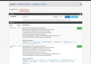 Abbildung 3: Der modulare Aufbau von pfSense erlaubt es, das System zu erweitern. &Uuml;ber den Paketmanager lassen sich &uuml;ber 60&nbsp;Module nachinstallieren.