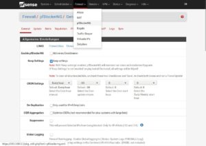 Abbildung 4: Der pfBlockerNG blockiert anhand von Filterlisten Anfragen an Webseiten mit bekannter Malware und befreit Webseiten von aufdringlicher Werbung und Trackern.