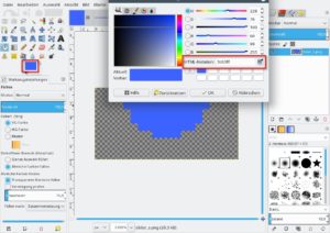 Abbildung 5: OpenSuses Grub-Konfiguration im grafischen Modus verwendet Bitmaps für den Hervorhebungsbalken. Ein Umfärben gelingt in Gimp mühelos.