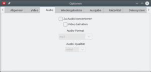 Abbildung 5: Die Einstellungen der grafischen Oberfl&auml;che bieten zwar auch diverse M&ouml;glichkeiten des Feintunings, aber bei Weitem nicht so viele wie die Kommandozeilenvariante.
