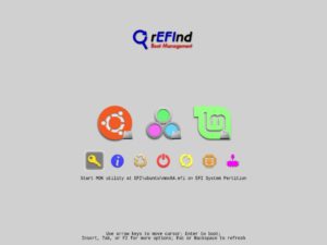 Abbildung 6: Refind wirkt optisch wesentlich gef&auml;lliger als Grub.