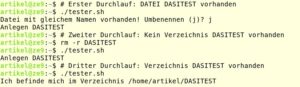 Abbildung 12: Das Skript übernimmt Aufgaben, die Sie automatisch schneller und zuverlässiger erledigen.