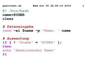 Abbildung 11: Optional l&auml;sst sich die Ausgabe von Enscript auch mit einer Syntaxhervorhebung versehen und so der Ausdruck von Quellcode verbessern.