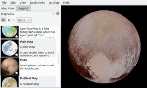 Abbildung 3: Nutzen Sie das Bildmaterial der NASA, erscheint etwa der Zwergplanet Pluto in einer k&uuml;nstlerischen Anmutung, die aber auf realen Daten basiert.