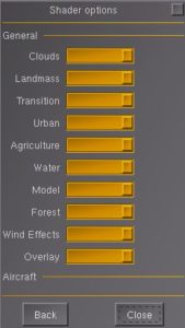 Abbildung 3: Hier sind nach Auswahl von <span class="ui-element">Custom Settings</span> für eine bestmögliche Grafik alle <span class="ui-element">Shader options</span> auf Maximum gesetzt.
