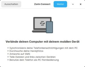 Abbildung 5: Dank des Tools Zorin Connect verbinden Sie den PC ohne Mühe mit einem Android-Device.