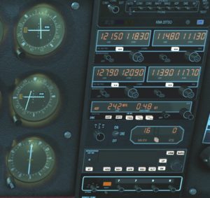 Abbildung 7: Die Navigationsinstrumente im Cessna-Modell sehen aus wie im Vorbild und funktionieren auch so.