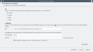 Abbildung 10: Die per CardBook-Addon eingebundenen CardDAV-Adressb&uuml;cher referenzieren Sie ebenfalls mit dem vollen Pfad, den die Software vor dem Einbinden auf Korrektheit pr&uuml;ft.