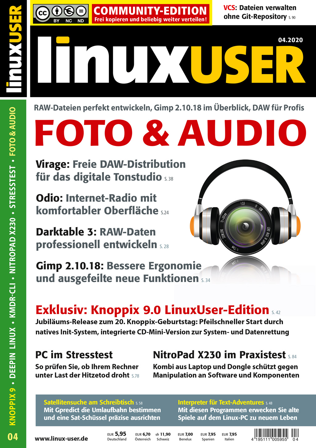 Heftcover LinuxUser Community Edition 04/2020