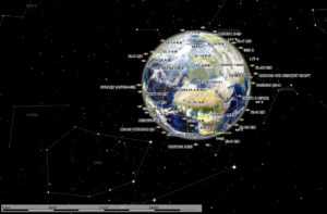 Abbildung 1: Darstellung von Satelliten im Programm Marble.
