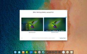 Abbildung 2: In wenigen Schritten passen Sie per Mausklick den Deepin-Desktop an.