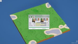 Abbildung 5: Der Szenario-Editor erstellt anhand der vorgegebenen Parameter ein Gelände. Anschließend müssen Sie nur noch die Rahmenbedingungen vorgeben und können anschließend in Ruhe Ihren Freizeitpark errichten.