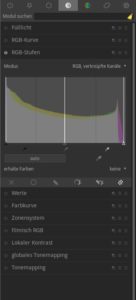 Abbildung 10: Neu, einfach und oft ausreichend effektiv: die <span class="ui-element">RGB-Stufen</span>.
