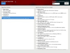 Abbildung 1: Im Installer wählen Sie über verschiedene Kategorien und Software-Pakete den Typ des Servers aus, den Sie installieren möchten.
