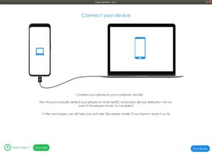 Abbildung 1: Der Installer &ouml;ffnet /e/OS f&uuml;r neue Gruppen von Anwendern. Wer sich bisher nicht an den komplexen Vorgang des Flashens herantraute, dem hilft unter Umst&auml;nden ein f&uuml;r April geplanter Installer, der &auml;hnlich leicht wie bei Ubuntu Touch das Custom-ROM installiert.