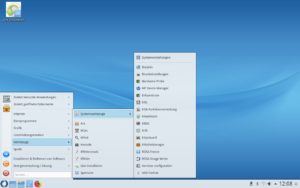 Abbildung 1: Vom Start weg gut mit Software bestückt zeigt sich das Live-System von ROSA Fresh R11.