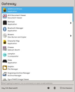 Abbildung 1: Das Gateway dient als zentrales Bedienelement von theShell.