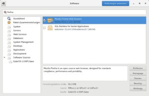 Abbildung 3: Mithilfe des grafischen Frontends zu Yum installieren Sie Anwendungen mit wenigen Mausklicks.