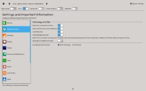 Abbildung 3: Im Dialog <span class="ui-element">System Settings</span> lässt sich nahezu das komplette System konfigurieren.