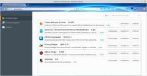 Abbildung 3: Waterfox erlaubt die Installation und das Verwenden alter und neuer Addons nebeneinander.