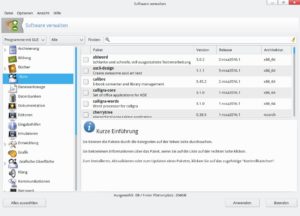 Abbildung 4: Die Installation neuer Software gestaltet sich dank der eingängigen Oberfläche zur Paketverwaltung sehr einfach.