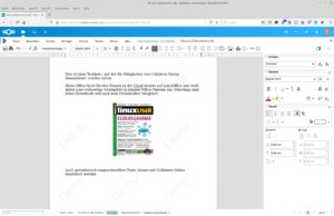 Abbildung 1: Collabora Online (hier in Nextcloud gehostet) erinnert nicht ohne Grund stark an LibreOffice, stammt es doch davon ab.
