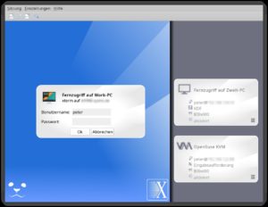 Abbildung 1: Das Programmfenster des X2go-Clients f&uuml;r den Fernzugriff bildet optisch ein Login-Schirm am lokalen Rechner nach. Serverseitig gilt es, lediglich Programmpakete zu installieren und den Serverdienst zu aktivieren.