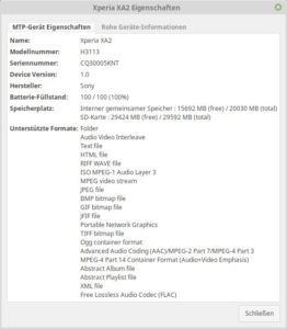 Abbildung 3: Über den Dialog <span class="ui-element">Eigenschaften</span> ermitteln Sie die technischen Spezifikationen der Android-Hardware.