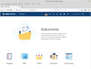 Abbildung 4: OnlyOffice integriert mehrere Dienste f&uuml;r kollaboratives Arbeiten.