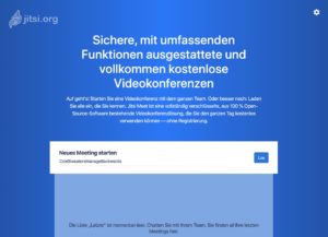 Abbildung 4: Nach dem Einrichten des SSL-Zertifikats steht der Jitsi-Server zum Einsatz bereit.