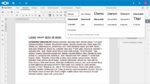 Abbildung 4: Das Bearbeitungsfenster von OnlyOffice bietet nahezu dieselbe Funktionalität und Optik wie die bekannter lokaler Bürosuiten.