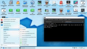 Abbildung 8: Trident benutzt den langfristig unterst&uuml;tzten Kernel&nbsp;5.4.18 als stabile Unterlage. Die Installation von Plasma brachte zudem einige Qt-Entwicklungswerkzeuge mit an Bord.