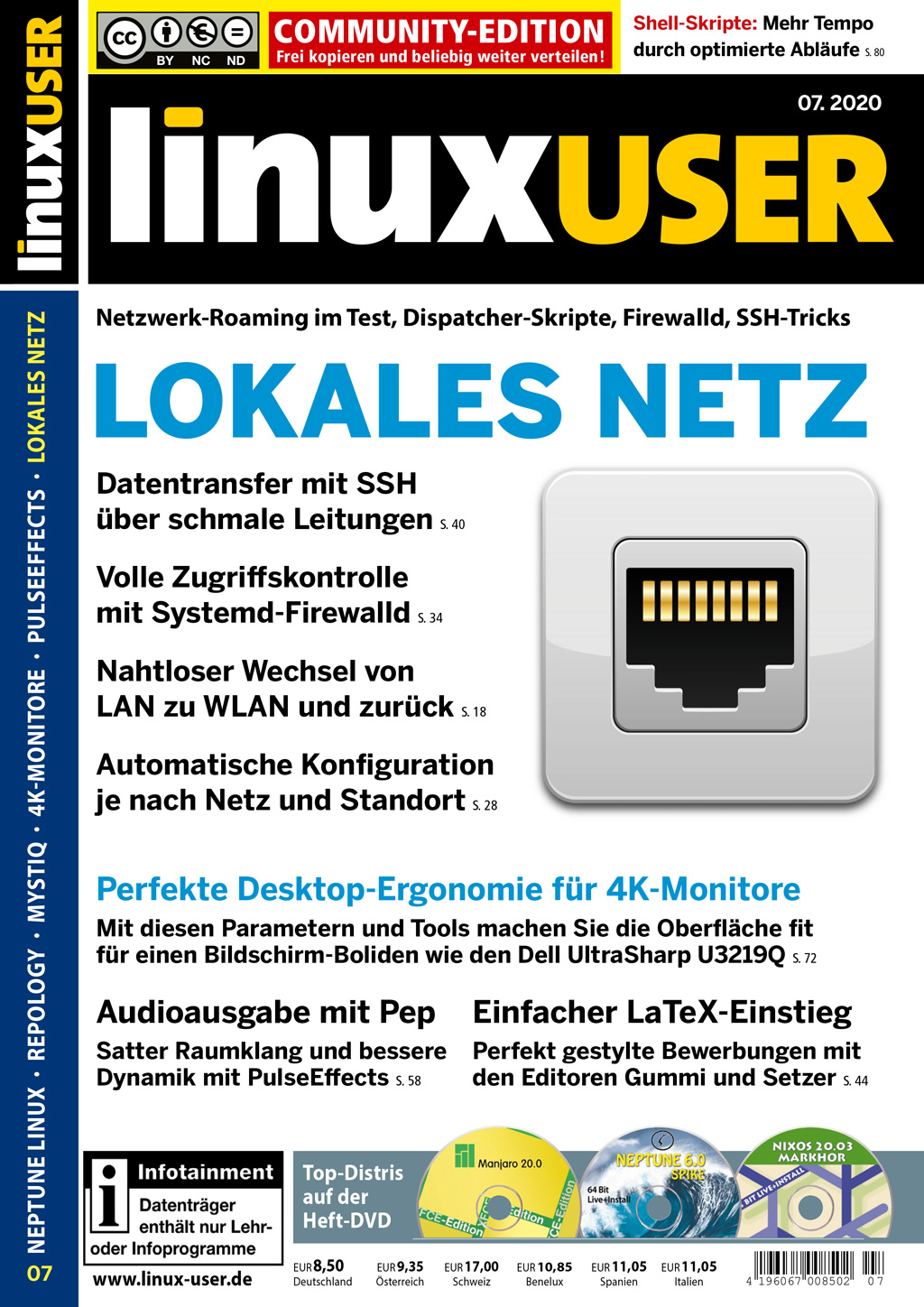 Heftcover LinuxUser Community Edition 07/2020