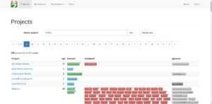 Abbildung 1: Repology betrachtet Firefox als Projekt. Das schlie&szlig;t alle Pakete ein, die Firefox im Namen tragen. Uns interessiert der unterste Eintrag, der f&uuml;r den Webbrowser steht.