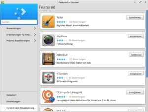 Abbildung 1: Neptune Linux bietet mit Discover einen durchdacht aufgebauten App-Store.