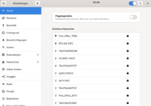 Abbildung 1: Unter Fedora wechseln Sie das WLAN per Mausklick.
