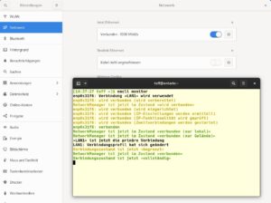 Abbildung 1: Der NetworkManager lässt sich auch über das Terminal bedienen. Als zentrales Steuerungswerkzeug dient das Konsolenprogramm <code>nmcli</code>.