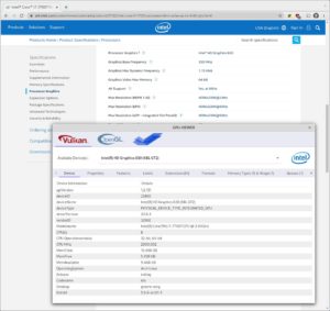 Abbildung 2: GPU-Viewer liefert Details zu der im Computer verbauten Grafik-Hardware. Bei Systemen mit integrierter Intel-GPU sollten Sie für eine optimale Unterstützung von 4K-Displays mindestens eine CPU aus der "Kaby-Lake"-Generation verwenden.